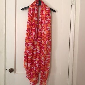 NWT Bebe pink and orange scarf
